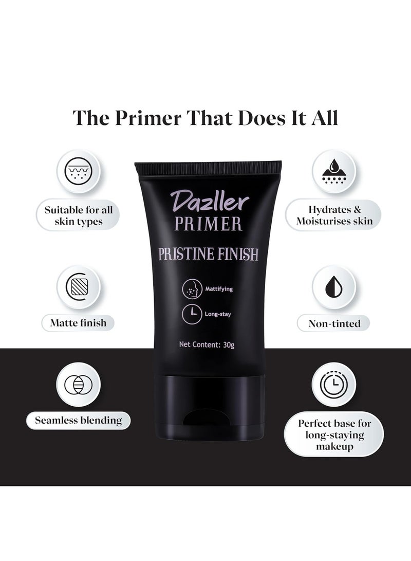 دازلير برايمر دازلر بريستين فينيش، 30 غرام - مزج سلس، غني بمستخلصات طبيعية وفيتامين هـ، يدوم طويلاً، بدون لون، مناسب لجميع أنواع البشرة - Image 3